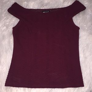 burgundy blouse